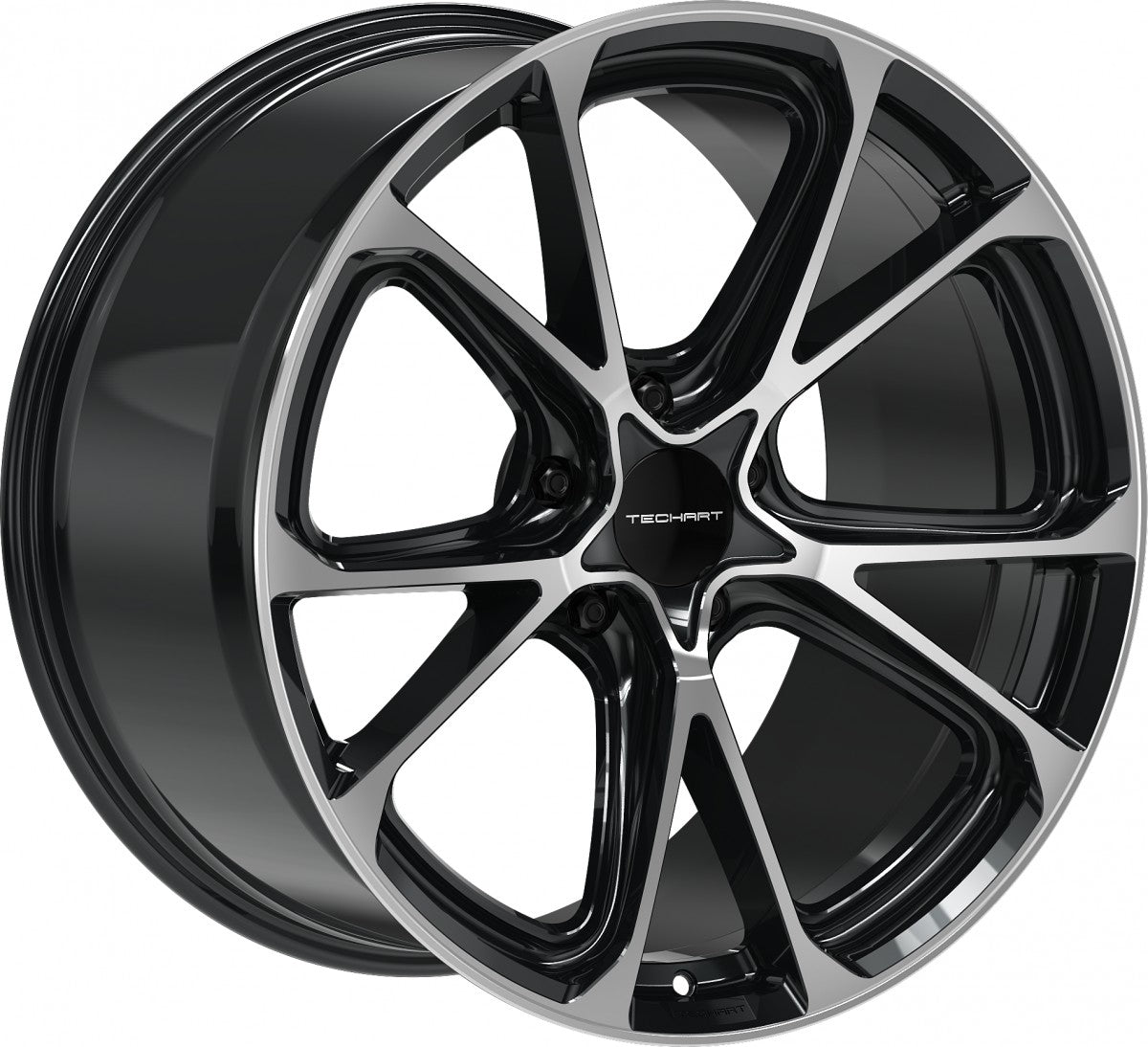 Proline Techart Formula VI black polished Alufelge 9.5x21 Zoll ET60 LK 5x130 ML71.5 – Bild 3