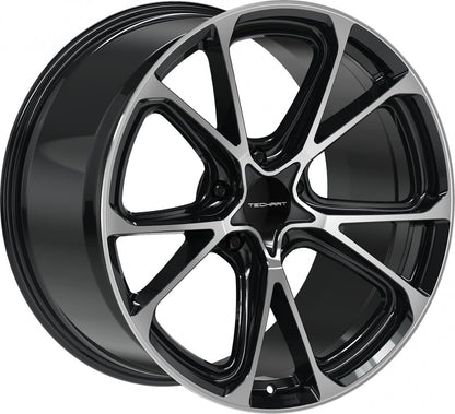Proline Techart Formula VI black polished Alufelge 9.5x21 Zoll ET60 LK 5x130 ML71.5 – Bild 3