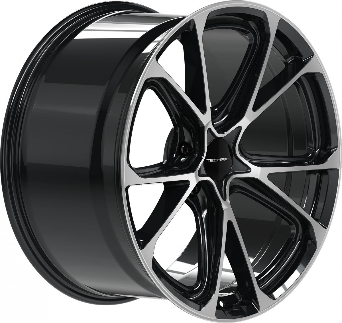 Proline Techart Formula VI black polished Alufelge 9.5x21 Zoll ET60 LK 5x130 ML71.5 – Bild 4