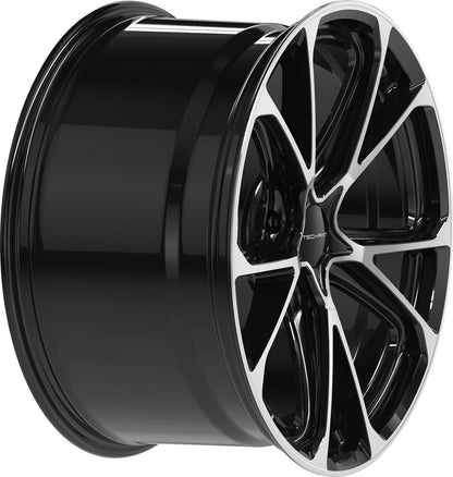 Proline Techart Formula VI black polished Alufelge 9.5x21 Zoll ET60 LK 5x130 ML71.5 – Bild 5