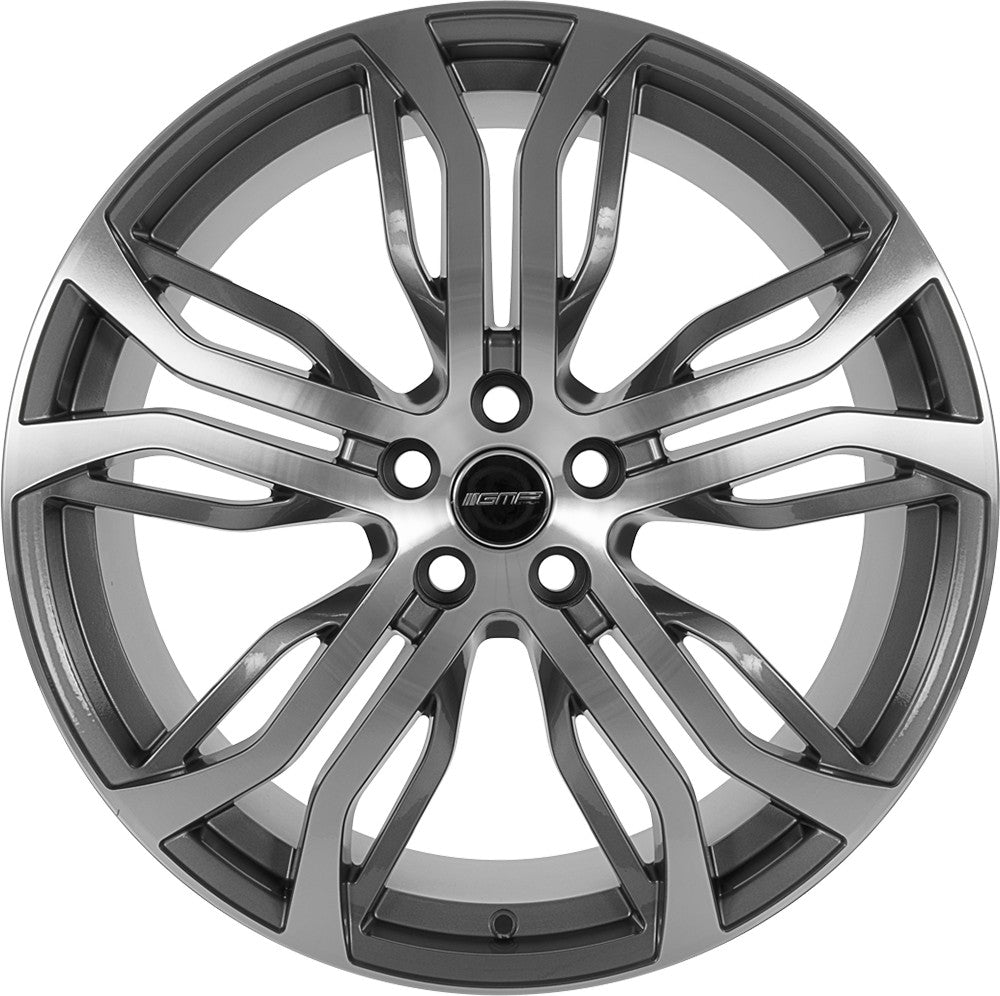 GMP Dynamik anthracite polished Alufelge 9.5x21 Zoll ET35 LK 5x108 ML63.4 – Bild 2