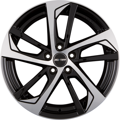 GMP Italia Katana Black Diamond Alufelge 8x18 Zoll ET45 LK 5x108 ML63.4