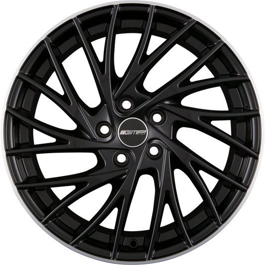 GMP Italia Enigma Matt Black Diamond Lip Alufelge 8x18 Zoll ET35 LK 5x112 ML66.6