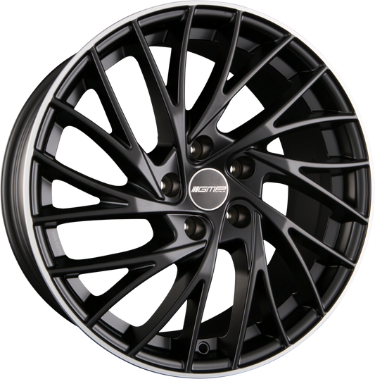 GMP Italia Enigma Matt Black Diamond Lip Alufelge 8x18 Zoll ET35 LK 5x112 ML66.6 – Bild 2