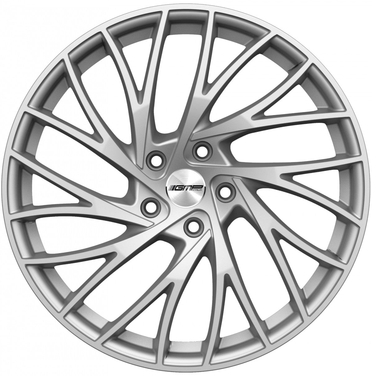 GMP Enigma satin silver Alufelge 8x18 Zoll ET45 LK 5x108 ML75 – Bild 2