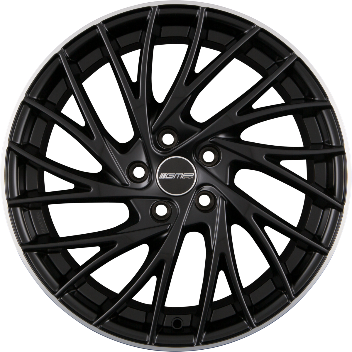GMP Italia Enigma Matt Black Diamond Lip Alufelge 8x18 Zoll ET45 LK 5x112 ML75