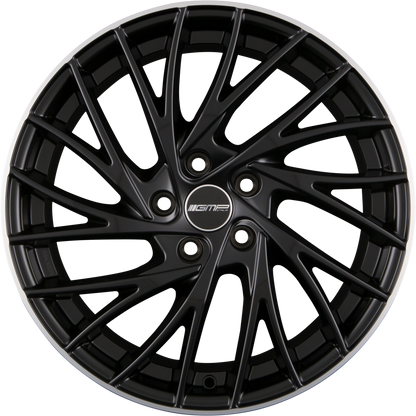 GMP Italia Enigma Matt Black Diamond Lip Alufelge 8x18 Zoll ET45 LK 5x112 ML75