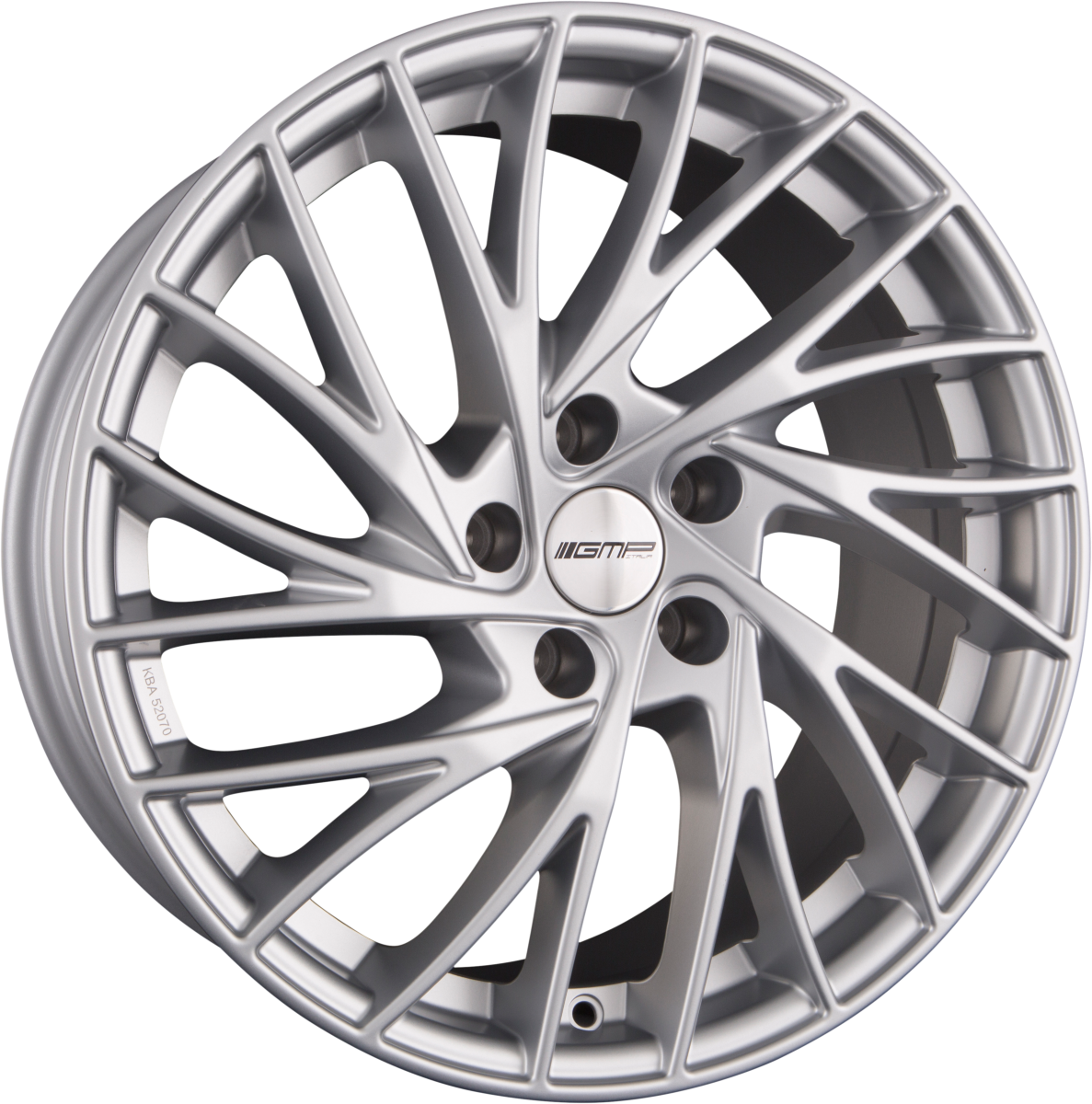 GMP Italia Enigma Satin Silver Alufelge 8x19 Zoll ET30 LK 5x112 ML75 – Bild 2
