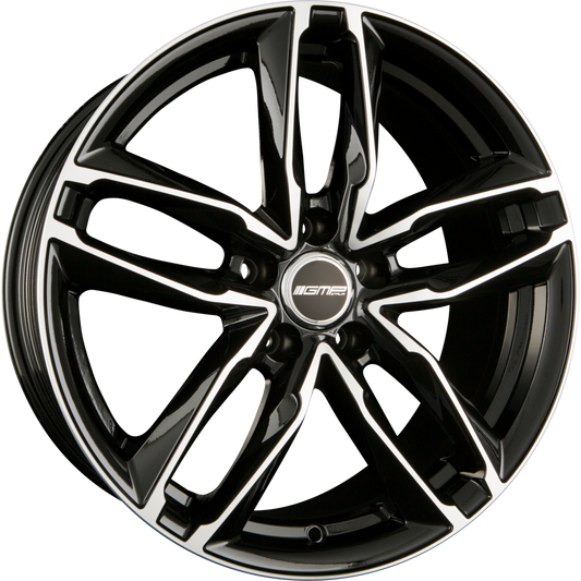 GMP Italia Atom Black Diamond Alufelge 7.5x17 Zoll ET35 LK 5x100 ML57.1 – Bild 2