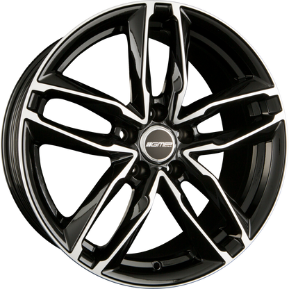 GMP Italia Atom Black Diamond Alufelge 7.5x17 Zoll ET35 LK 5x100 ML57.1 – Bild 2