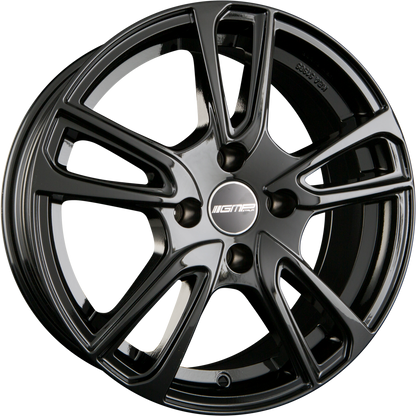 GMP Italia Astral Glossy Black Alufelge 7x17 Zoll ET45 LK 5x120 ML72.6 – Bild 2