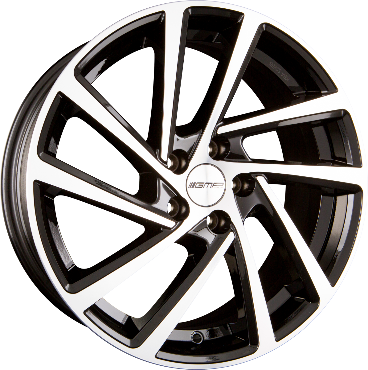GMP Italia Wonder Black Diamond Alufelge 6.5x16 Zoll ET42 LK 5x100 ML57.1 – Bild 2