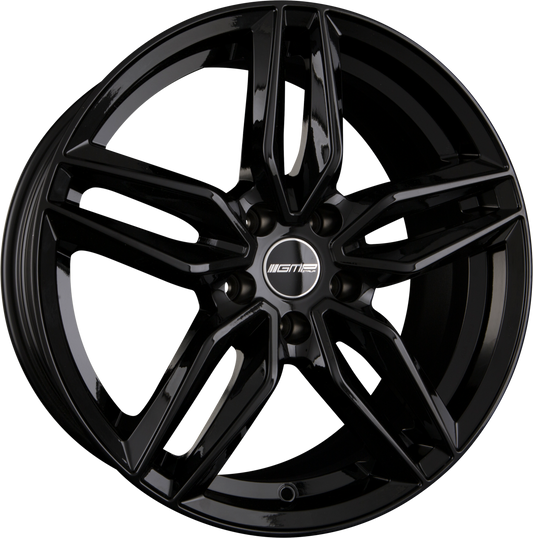 GMP Italia Fasten Glossy Black Alufelge 8x19 Zoll ET45 LK 5x112 ML66.6 – Bild 2
