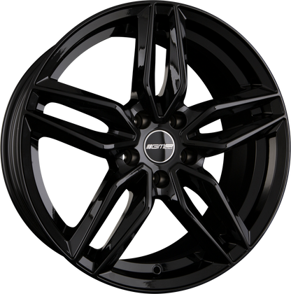 GMP Italia Fasten Glossy Black Alufelge 8x19 Zoll ET45 LK 5x112 ML66.6 – Bild 2