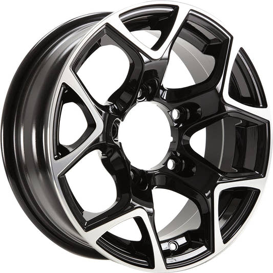 GMP SJ15 black polished Alufelge 5.5x15 Zoll ET5 LK 5x139.7 ML108