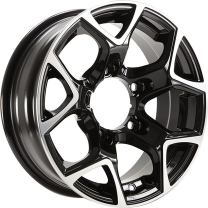 GMP SJ15 black polished Alufelge 5.5x15 Zoll ET5 LK 5x139.7 ML108