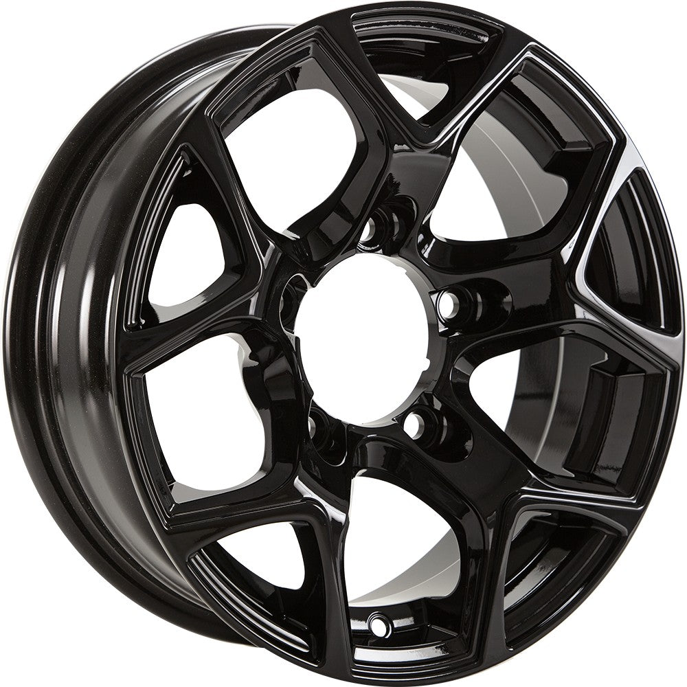 GMP SJ15 black glossy Alufelge 5.5x15 Zoll ET5 LK 5x139.7 ML108