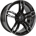 GMP Dea black polished Alufelge 8x19 Zoll ET27 LK 5x112 ML66.6