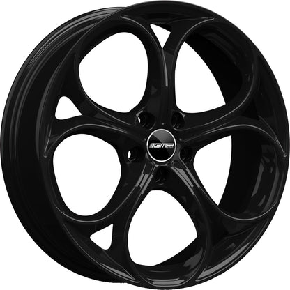 GMP Drake glossy black Alufelge 8x18 Zoll ET33 LK 5x110 ML65.1
