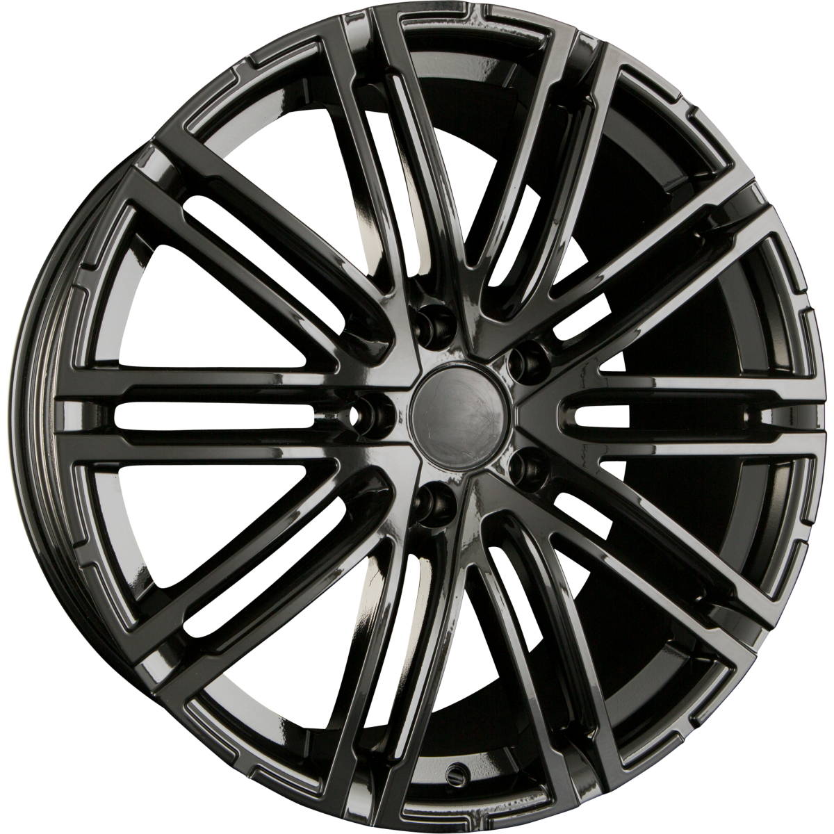 GMP Italia Targa Shiny Black Alufelge 10x22 Zoll ET19 LK 5x112 ML66.6 – Bild 2