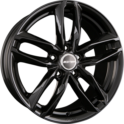 GMP Italia Atom Shiny Black Alufelge 7.5x17 Zoll ET35 LK 5x100 ML57.1 – Bild 2