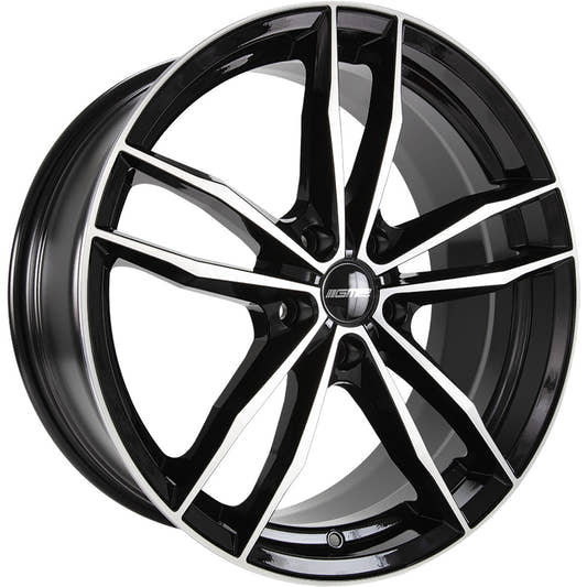 GMP Swan black diamond Alufelge 9.5x20 Zoll ET37 LK 5x120 ML72.6