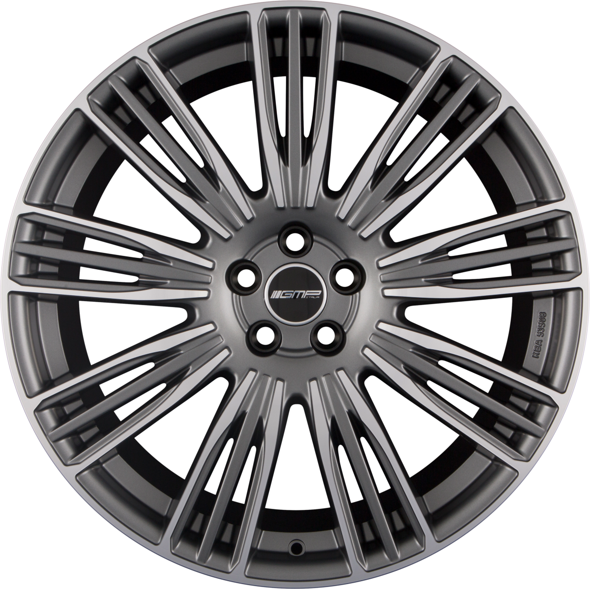 GMP Italia Coventry Matt Anthracite Diamond Alufelge 9.5x22 Zoll ET42 LK 5x108 ML63.4