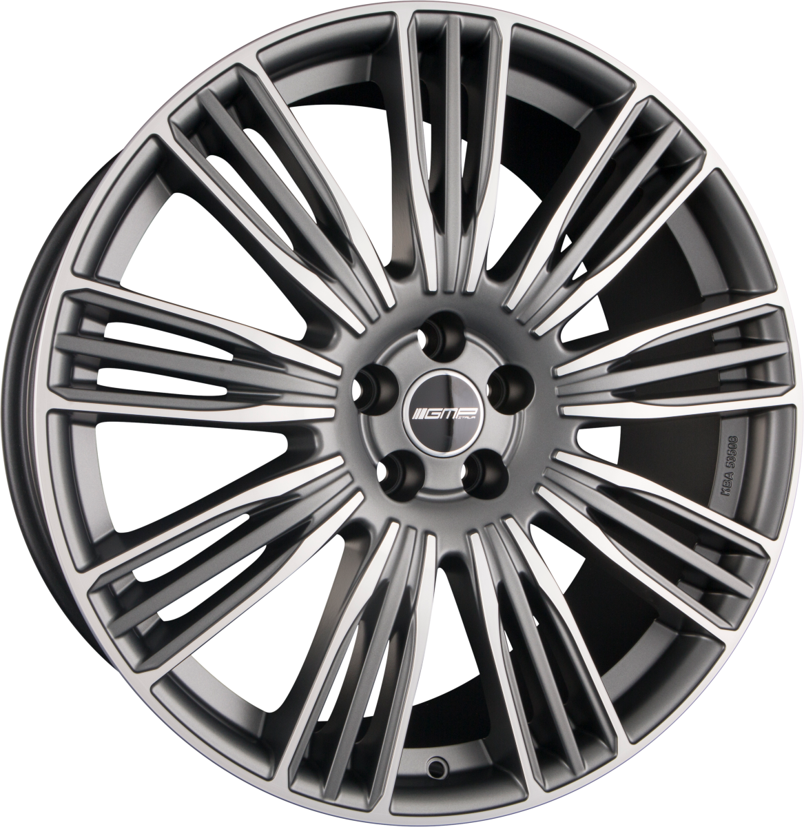 GMP Italia Coventry Matt Anthracite Diamond Alufelge 9.5x22 Zoll ET42 LK 5x108 ML63.4 – Bild 2