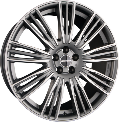 GMP Italia Coventry Matt Anthracite Diamond Alufelge 9.5x22 Zoll ET42 LK 5x108 ML63.4 – Bild 2