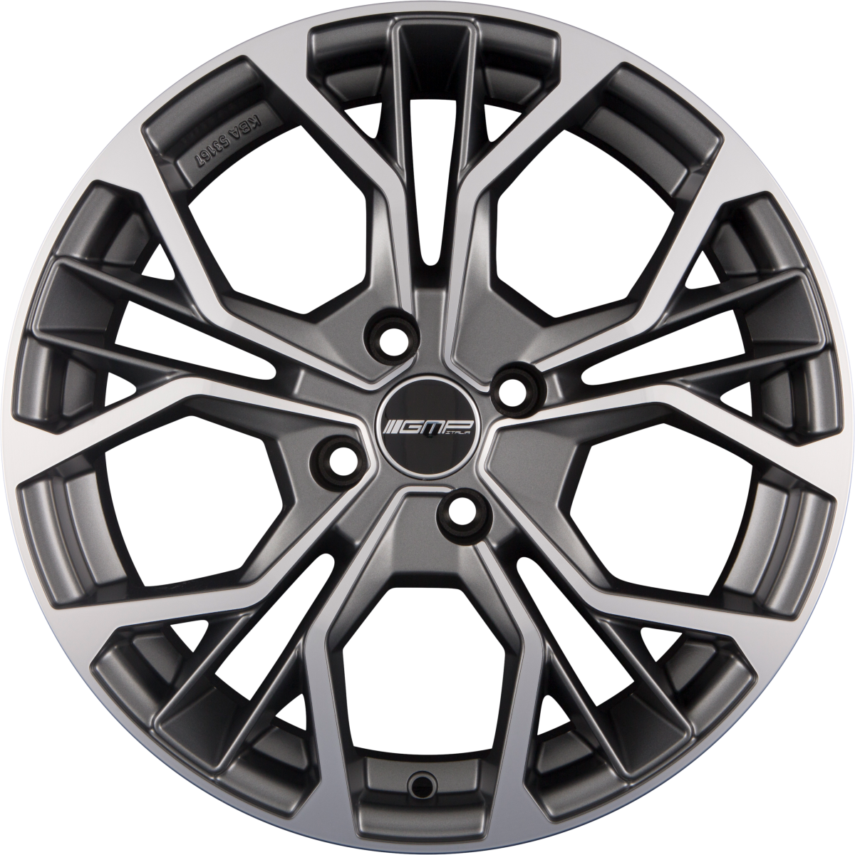 GMP Italia Matisse Matt Anthracite Diamond Alufelge 6.5x16 Zoll ET35 LK 4x98 ML58.1