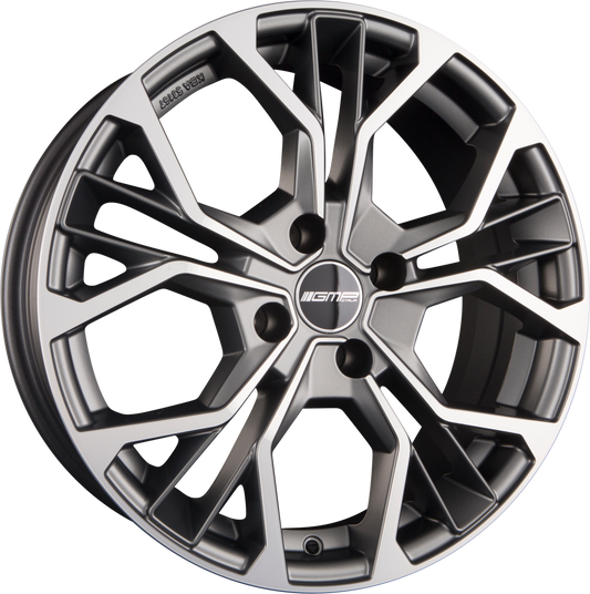 GMP Italia Matisse Matt Anthracite Diamond Alufelge 6.5x16 Zoll ET35 LK 4x98 ML58.1 – Bild 2