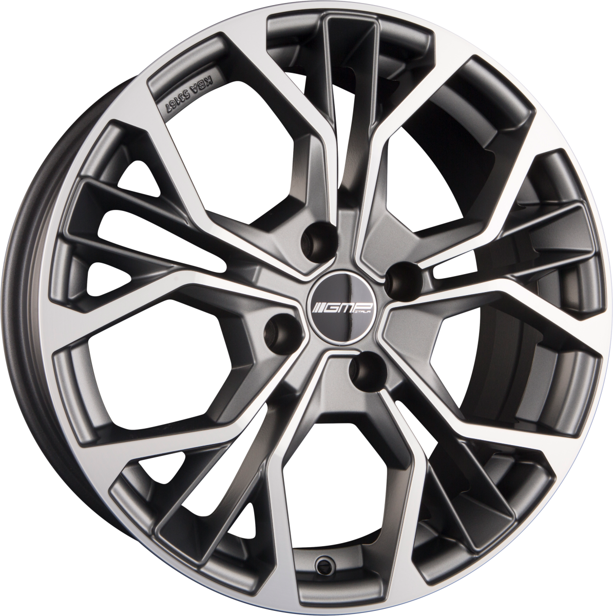 GMP Italia Matisse Matt Anthracite Diamond Alufelge 6.5x16 Zoll ET35 LK 4x98 ML58.1 – Bild 2