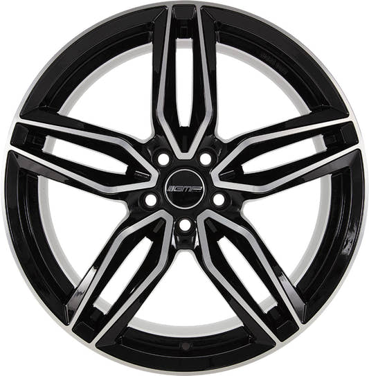 GMP Fasten black diamond Alufelge 7.5x18 Zoll ET45 LK 5x112 ML66.6 – Bild 2