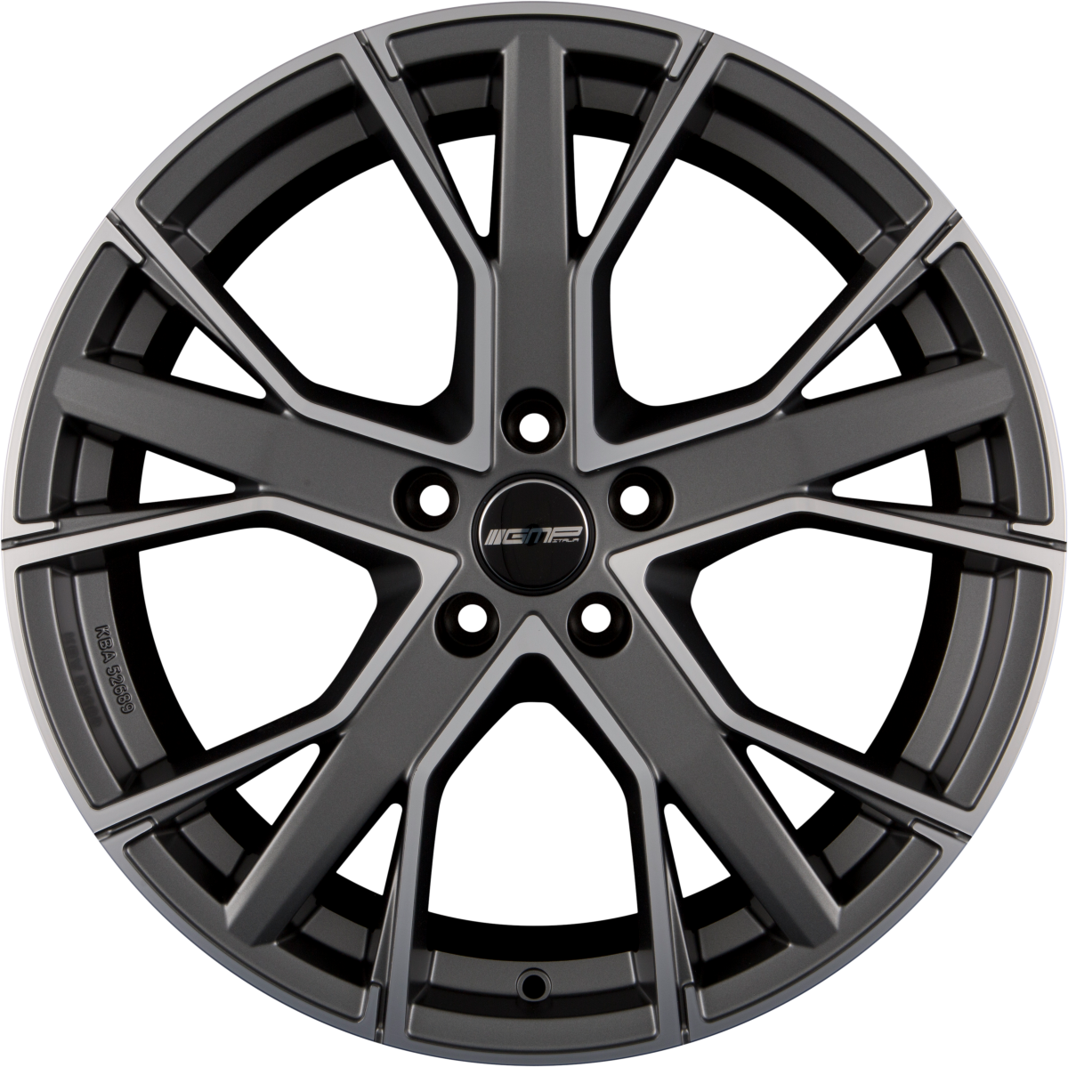 GMP Italia Gunner Matt Anthracite Diamond Alufelge 8x18 Zoll ET45 LK 5x112 ML57.1