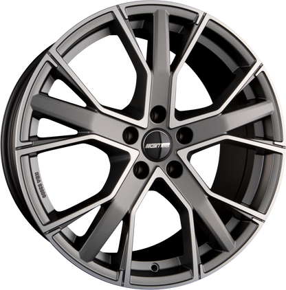 GMP Italia Gunner Matt Anthracite Diamond Alufelge 8.5x19 Zoll ET45 LK 5x112 ML57.1 – Bild 2
