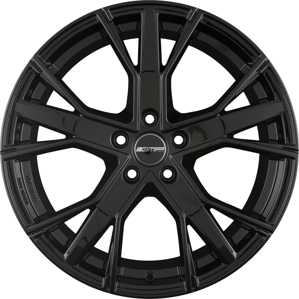GMP Italia Gunner Glossy Black Alufelge 8.5x19 Zoll ET45 LK 5x112 ML57.1