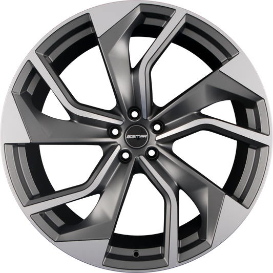 GMP Italia Rebel Anthracite Matt Diamond Alufelge 8.5x20 Zoll ET45 LK 5x112 ML57.1