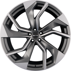 GMP Italia Rebel Anthracite Matt Diamond Alufelge 8.5x20 Zoll ET45 LK 5x112 ML57.1