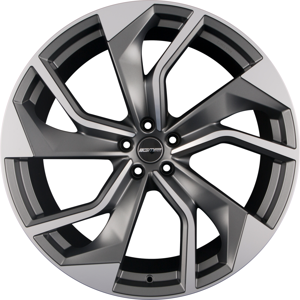 GMP Italia Rebel Anthracite Matt Diamond Alufelge 9x20 Zoll ET38 LK 5x112 ML57.1