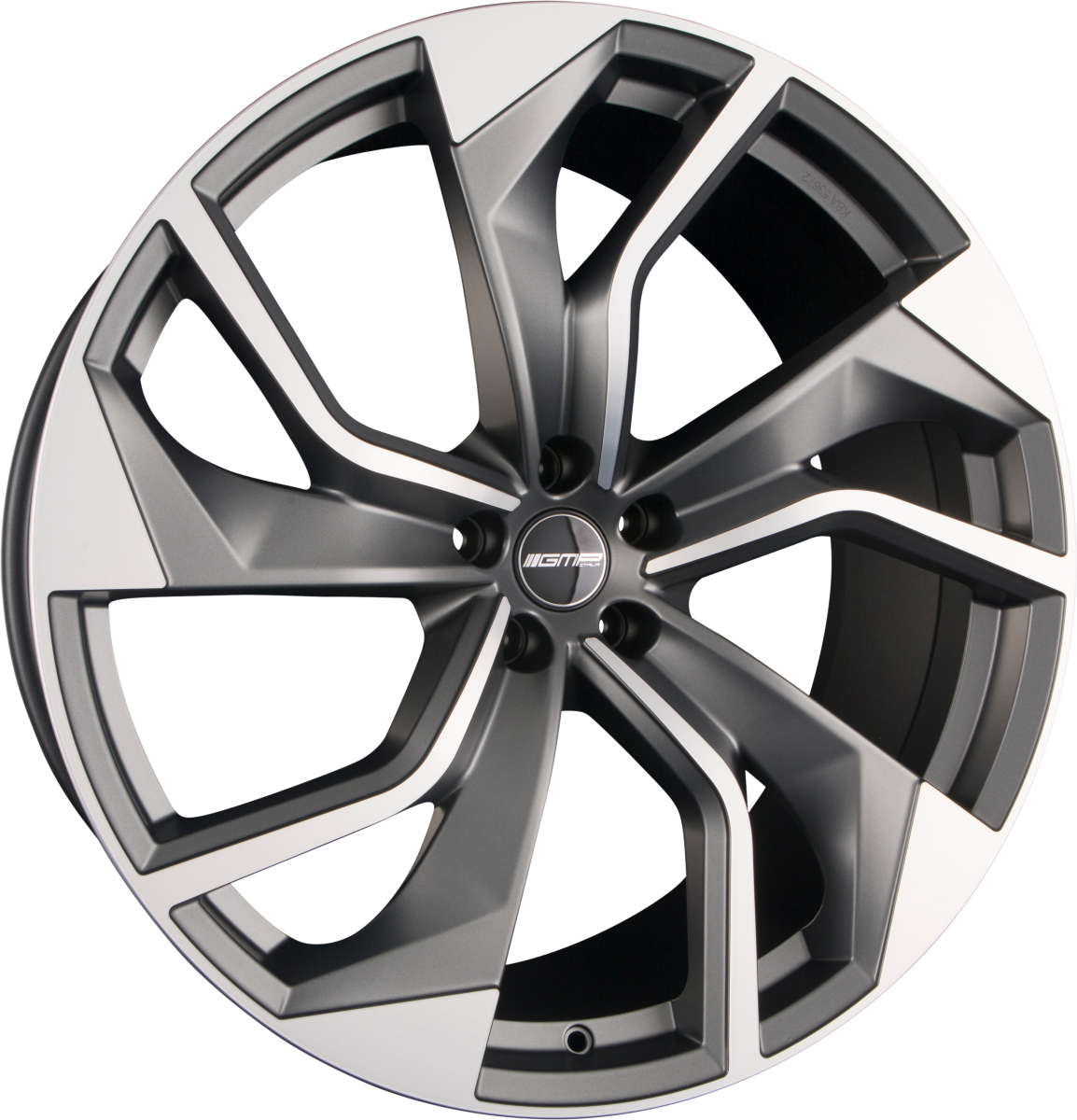 GMP Italia Rebel Anthracite Matt Diamond Alufelge 9x20 Zoll ET38 LK 5x112 ML57.1 – Bild 2