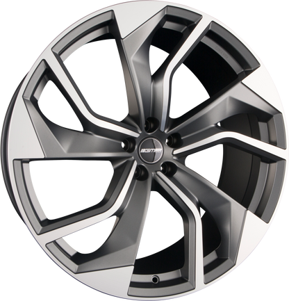 GMP Italia Rebel Anthracite Matt Diamond Alufelge 9x20 Zoll ET38 LK 5x112 ML57.1 – Bild 2