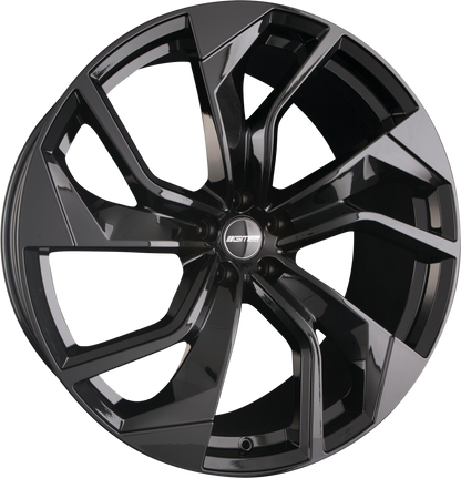 GMP Italia Rebel Glossy Black Alufelge 9x20 Zoll ET38 LK 5x112 ML57.1 – Bild 2