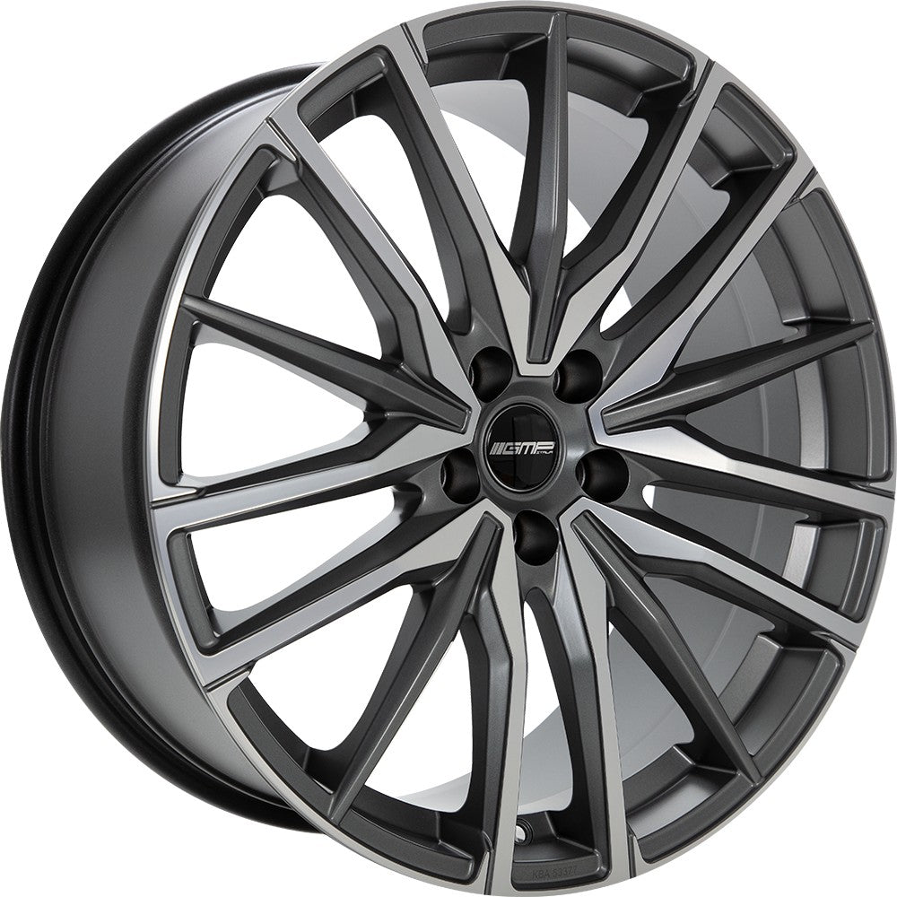 GMP Sparta anthracite matt diamond Alufelge 9.5x22 Zoll ET37 LK 5x114.3 ML67.1