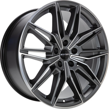 GMP Specter anthracite matt diamond Alufelge 8x19 Zoll ET43 LK 5x120 ML67.1
