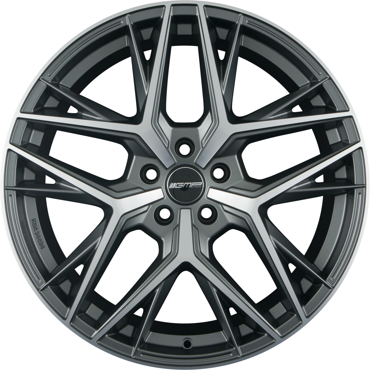 GMP Lunica anthracite matt diamond Alufelge 7.5x19 Zoll ET45 LK 5x114.3 ML73.1 – Bild 3