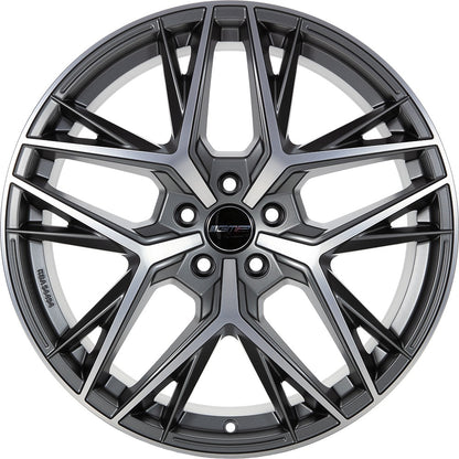 GMP Lunica anthracite matt diamond Alufelge 7.5x19 Zoll ET45 LK 5x114.3 ML73.1 – Bild 2