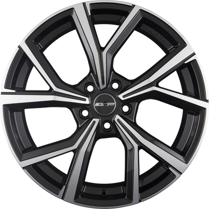 GMP Mentor black diamond Alufelge 7.5x18 Zoll ET45 LK 5x100 ML73.1 – Bild 3