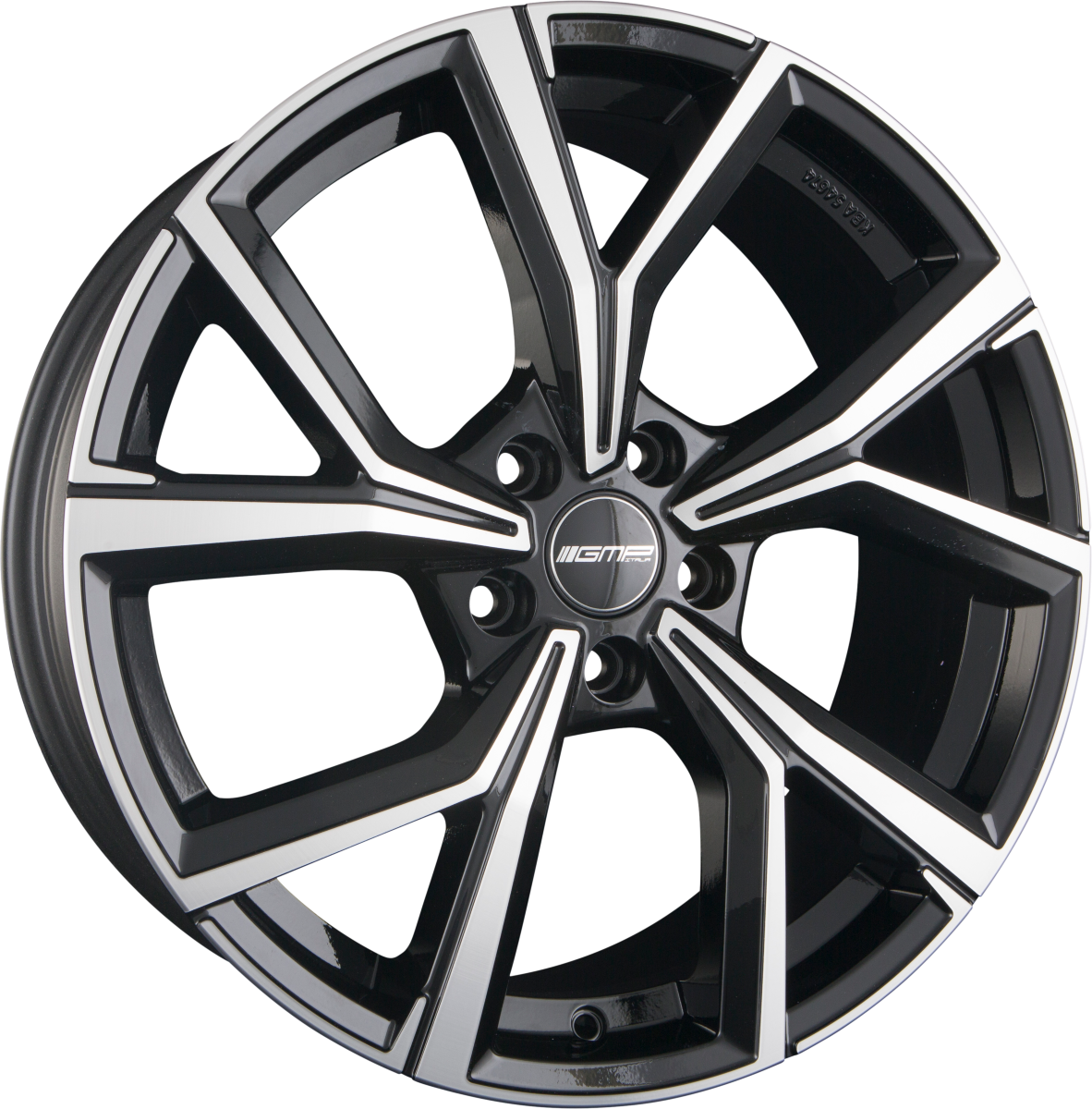 GMP Mentor black diamond Alufelge 7x17 Zoll ET35 LK 5x112 ML66.5 – Bild 4
