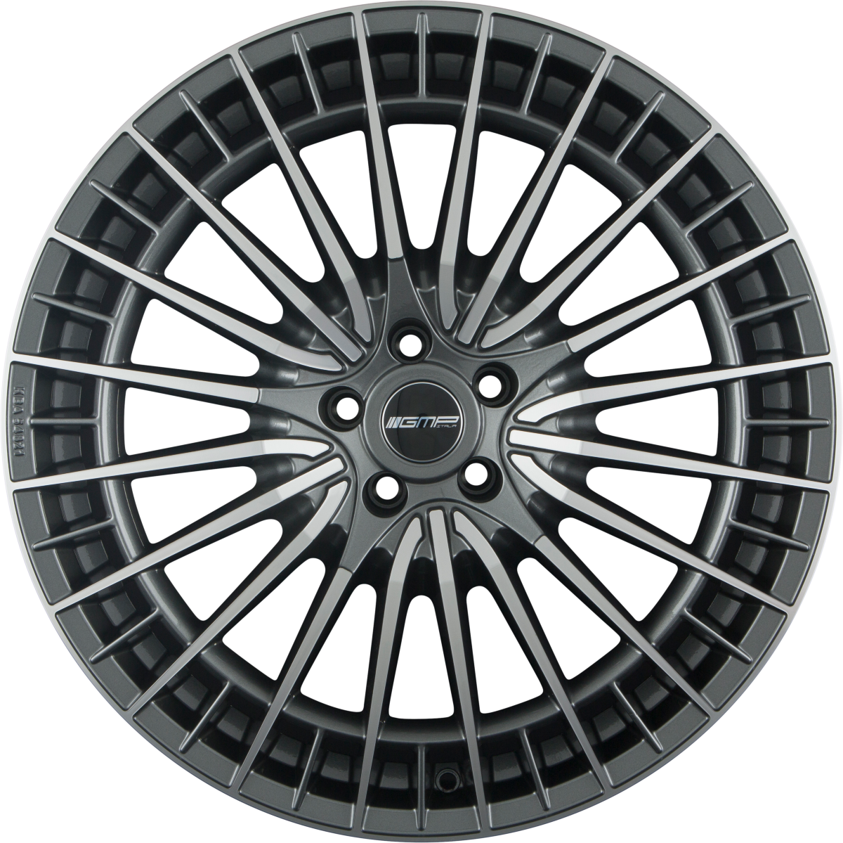 GMP Qstar anthracite diamond Alufelge 9x21 Zoll ET48 LK 5x112 ML66.6 – Bild 3