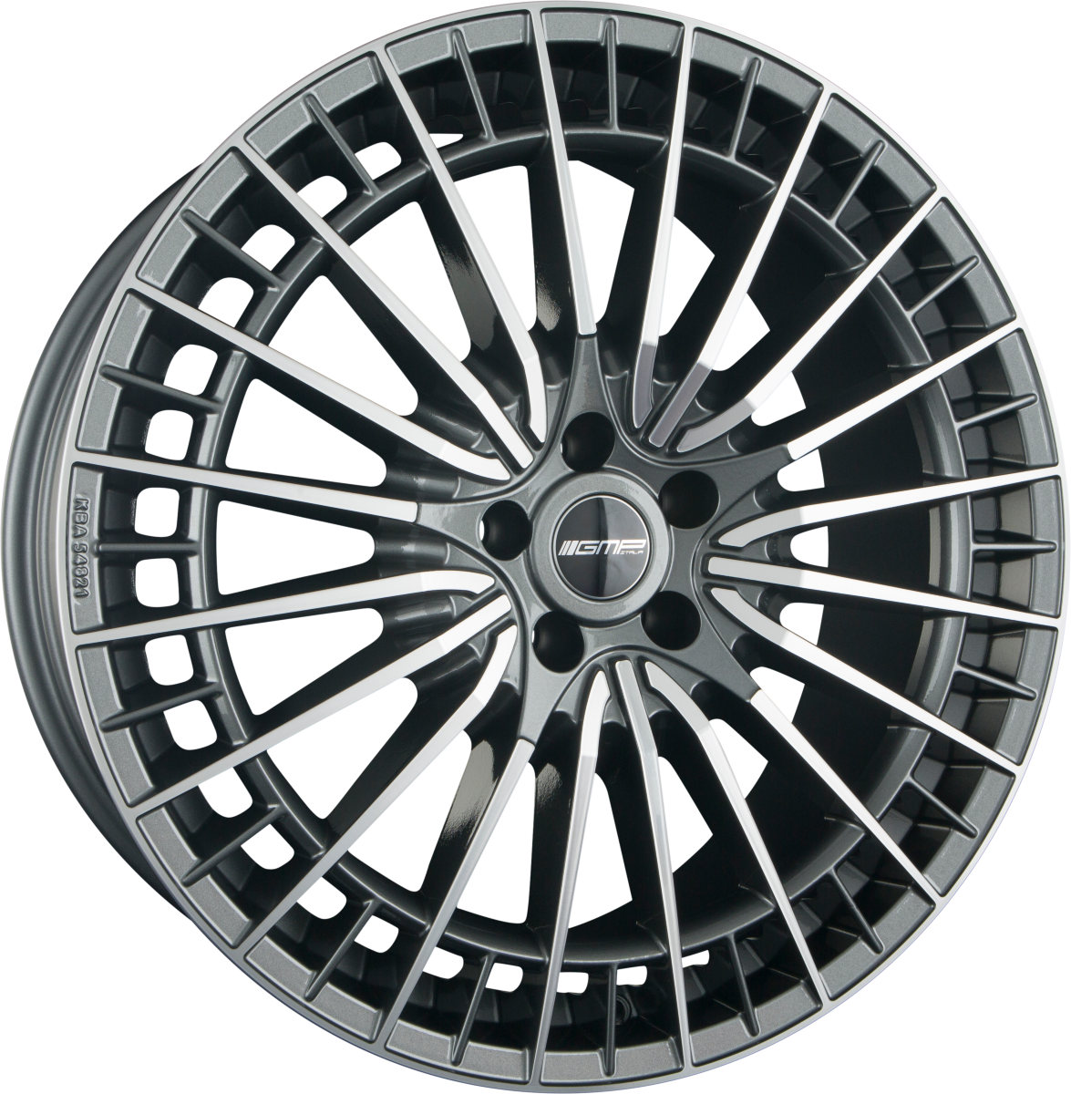 GMP Qstar anthracite diamond Alufelge 9x21 Zoll ET48 LK 5x112 ML66.6 – Bild 4
